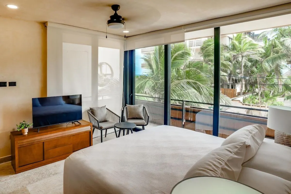 公寓 Tankah Bay Jungle Condominium With Sea Access 2 Bdr 图卢姆